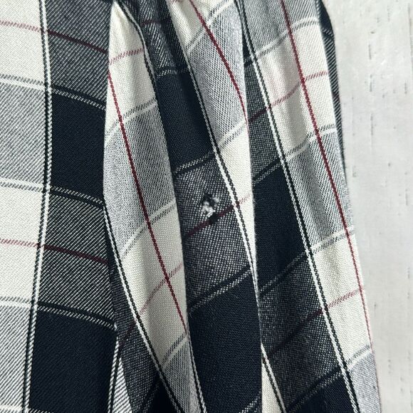 Maeve Anthropologie Gingham Tiered Mini Dress Cottagecore Picnic Fall Layering - Picture 12 of 14